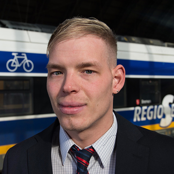 Nominiert für den Eisenbahner mit Herz 2018: Dylan Bevers von der NordWestBahn